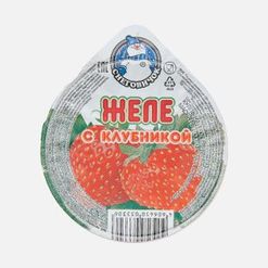 Желе Снеговичок Клубника с кусочками пл/ст 150г