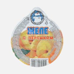 Желе Снеговичок Персик с кусочками пл/ст 150г