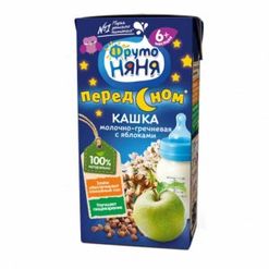 Каша ФрутоНяня молоч-гречнев с яблоками т/п 0,2л