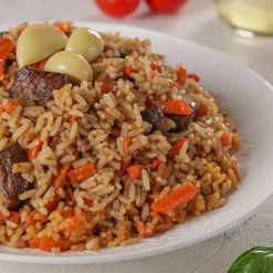 Плов с говядиной вес