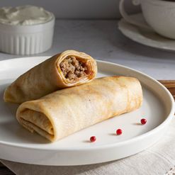Блинчики с мясом вес