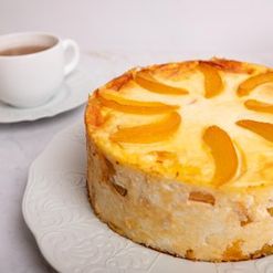 Запеканка из творога с персиками вес