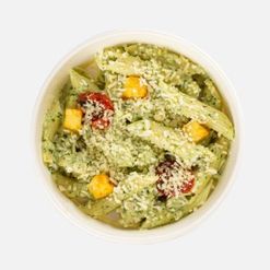 Паста с курицей и соусом песто 200г