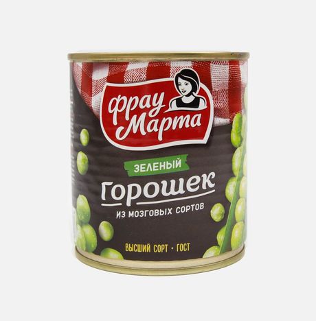 Горошек Фрау Марта зеленый ж/б 310г