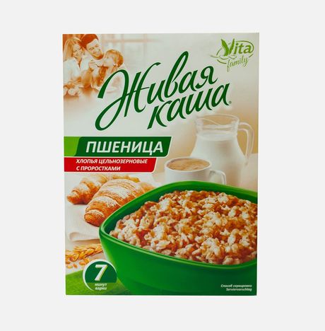 Хлопья Вита Живая каша Пшеница к/к 300г