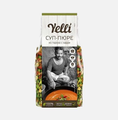 Суп-пюре Йелли из гороха с карри пл/уп 250г