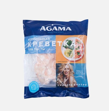 Креветки Агама Королевские №4 очищенные в/м пл/пак 300г