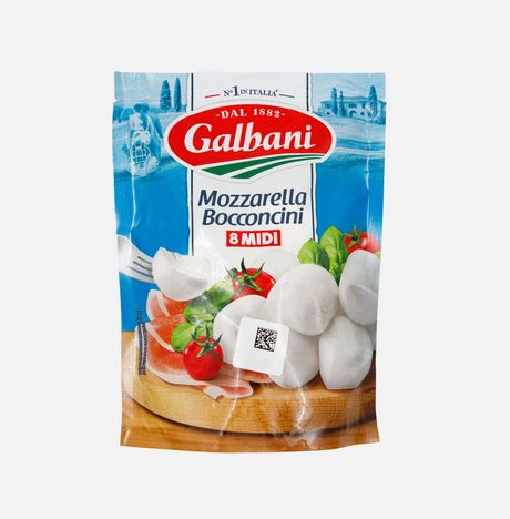 Сыр Гальбани Моцарелла Боккончини 45% 8*25г