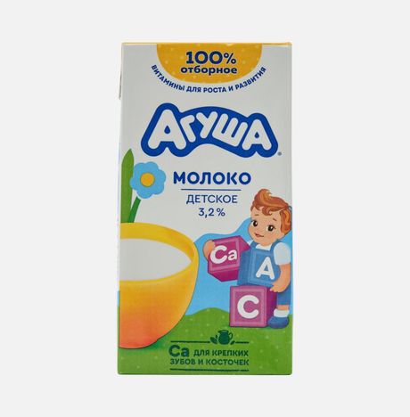 Молоко Агуша д/х 3.2% т/б 0,5л