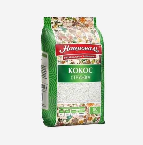 Кокос стружка Националь пл/пак 80г 