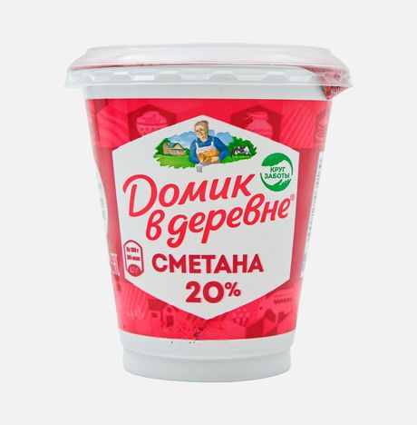Сметана Домик в деревне 20% пл/ст 300г