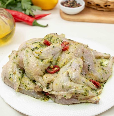 Перепелки маринованные с чесночком и травами п/ф вес