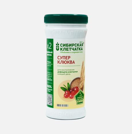 Клетчатка Сибирская Суперклюква пл/б 280г