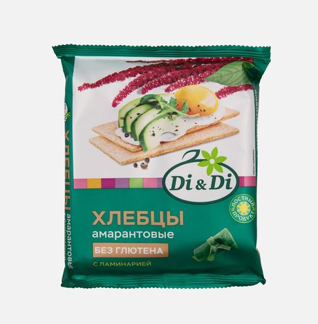 Хлебцы Ди энд Ди амарантовые топинамбур/ламинария б/глютена 100г