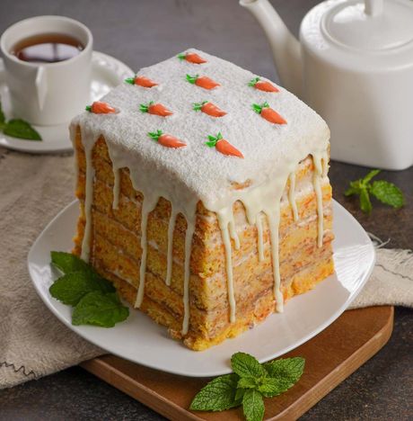 Торт Морковный с грецким орехом вес 