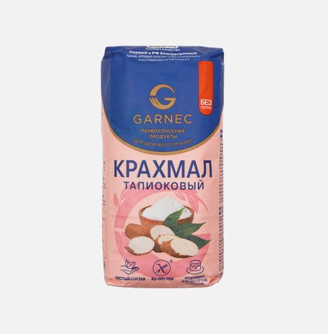 Крахмал Гарнец тапиоковый без глютена бум/пак 500г