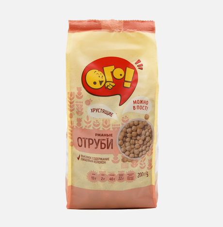 Отруби Ого! Ржаные 200г 