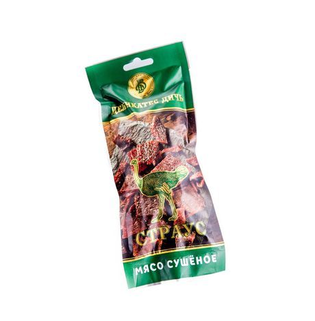 Мясо Деликатес Дичь Страус сушеное пл/уп 100г