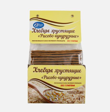 Хлебцы Монастырский Двор Рисово-кукурузные без глютена 250г