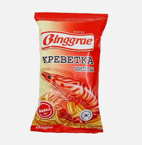 Чипсы  Бингре Креветка 50г 
