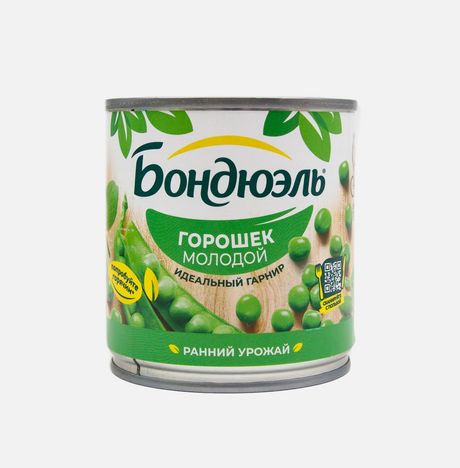 Горошек Бондюэль Молодой зеленый ж/б 212мл
