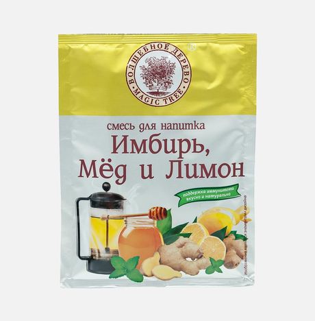 Смесь для напитка Волшебное дерево Имбирь/Мёд и Лимон 35г