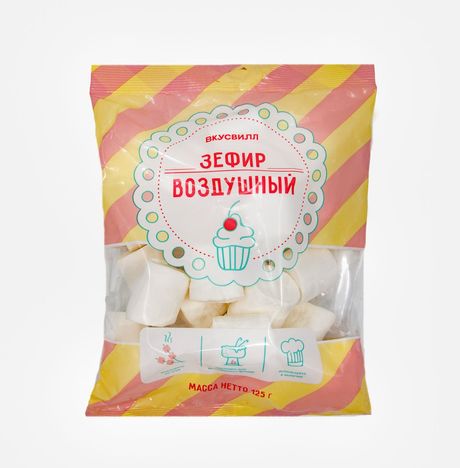 Зефир Вкусвилл воздушный 125г 
