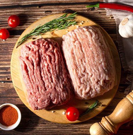 Фарш из говядины и курицы п/ф 1кг вес