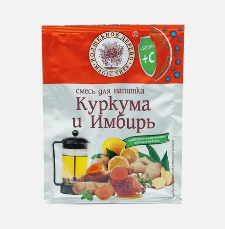 Смесь д/напитка Волшебное дерево Куркума и имбирь 35г