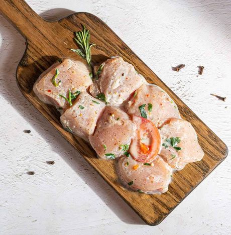 Шашлык из куриного филе на кефире п/ф вес