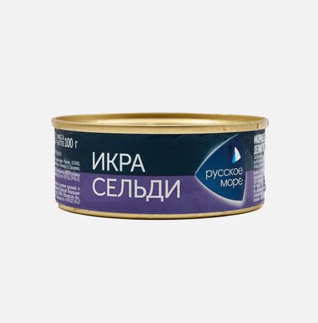 Икра сельди Русское море Люкс Оригинальная ж/б 100г