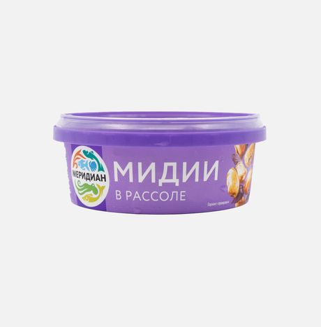 Мидии Меридиан в рассоле пл/б 270г