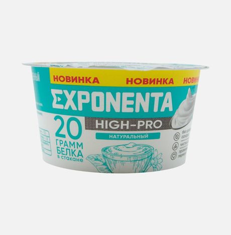 Продукт к/м Экспонента Хай-Про натуральный обезжир б/сах 160г
