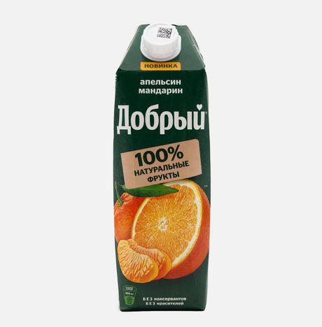 Напиток Добрый Апельсин/мандарин сокосодержащий т/п 1л