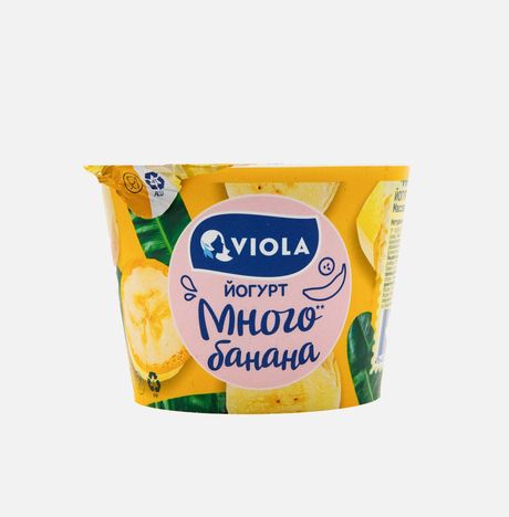 Йогурт Виола Вери Берри с бананам 2.6% пл/ст 180г