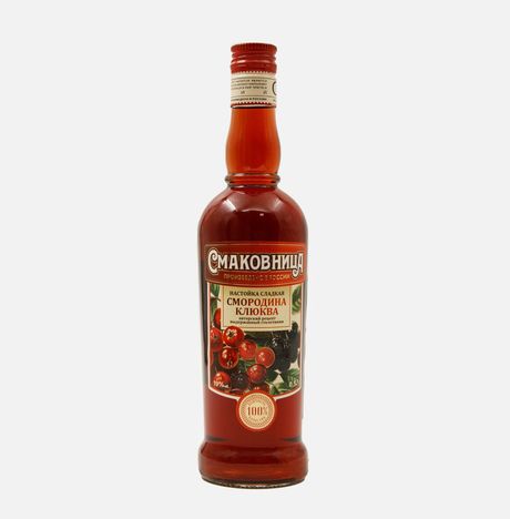 Настойка СмаковницаСмородина-клюква сладкая 19% ст/б  0,5л