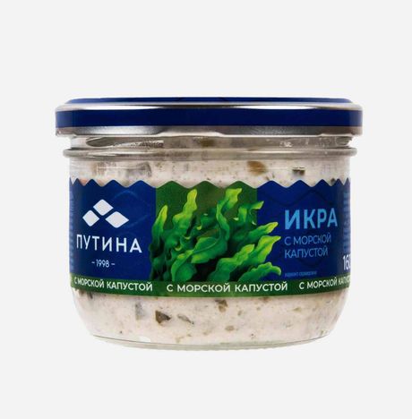 Икра Путина с морской капустой ст/б 160г