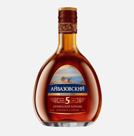 Коньяк Айвазовский Армянский ордин пятилетний 40% ст/б 0,25л