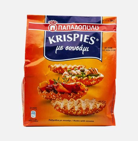 Сухари Пападопулос Криспис с кунжутом 200г