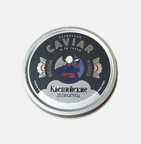 Икра Каспийские деликатесы Белуга Гибрид зернистая ж/б 125г