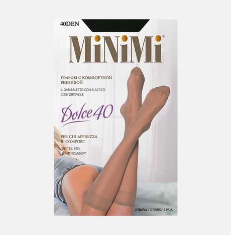 Гольфы Миними Дольче 40 Неро 0 2пары
