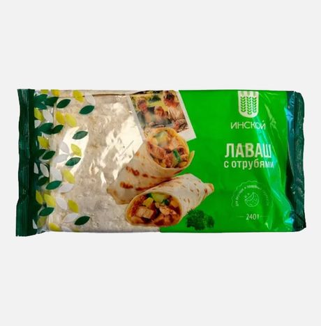 Лаваш Инской с отрубями пл/пак 240г