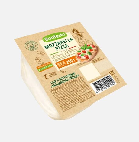 Сыр Бонфесто Моцарелла Пицца п/тверд 40% в/у 250г