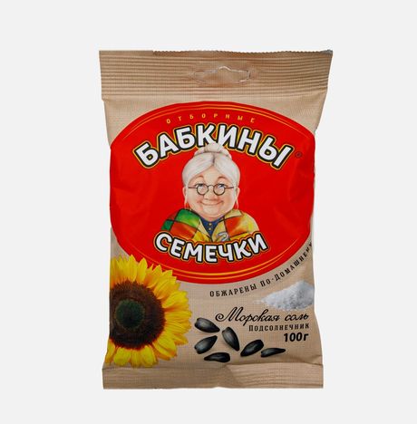Семечки Бабкины семечки жареные солёные 100г