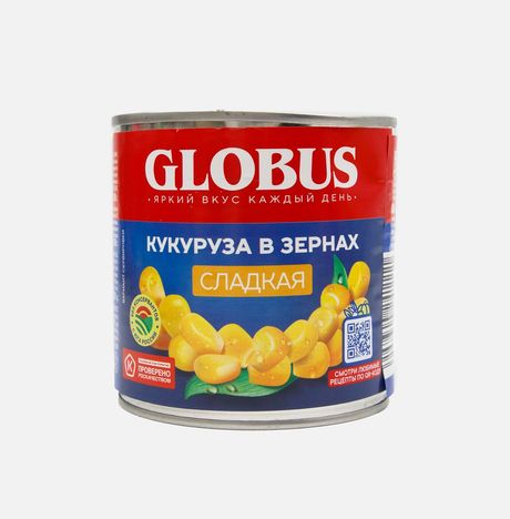 Кукуруза Глобус сладкая ж/б 340г