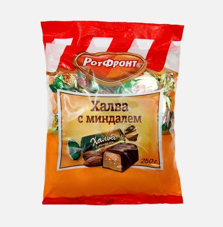Халва Рот Фронт с миндалем 250г 