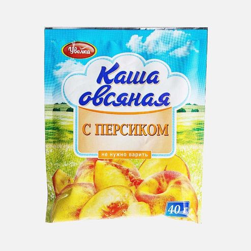 Каша Увелка овсяная Персик пл/уп 40г