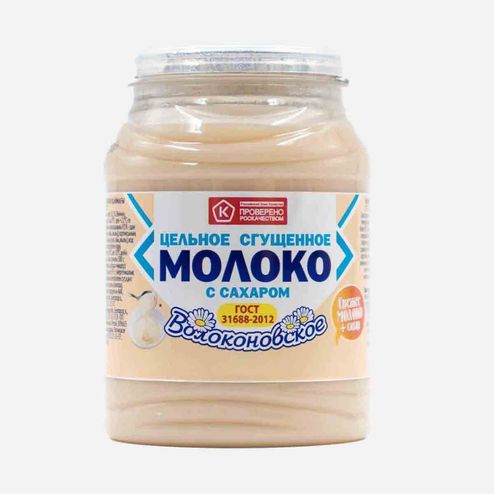 Молоко сгущ Волоконовское цельное с сахаром ГОСТ 8.5% 380г