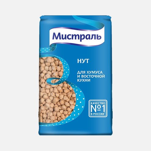 Нут Мистраль для хумуса и восточной кухни пл/уп 450г