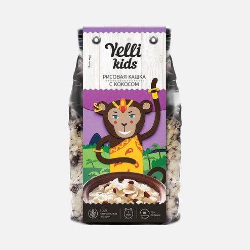 Кашка Йелли кидс Рисовая с кокосом 100г
